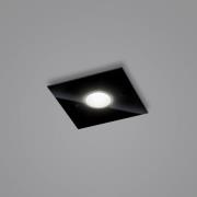 Helestra Nomi LED plafondlamp 23x23cm dim zwart