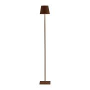 Zafferano Poldina L accu-vloerlamp IP54 corten