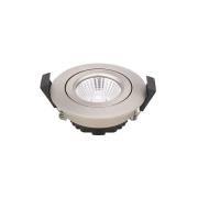 LED plafondinbouwspot Diled, Ø 8,5 cm, 6 W, 3.000 K, staal