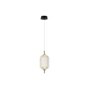 Pellucid LED hanglamp, bronskleurig/helder