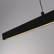 Layla LED hanglamp, lineair, zwart, in hoogte verstelbaar, CCT