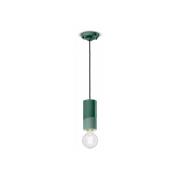 PI hanglamp, cilindervormig, Ø 8 cm groen