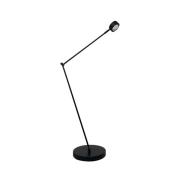 Lindby vloerlamp Jyla, zwart, lens, 4200K, GX53, ijzer