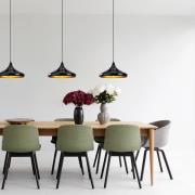 Berceste 207-S hanglamp Ø35cm zwart/goud