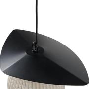 Gubi Satellite buiten hanglamp, 45x27 cm, zwart/crème wit