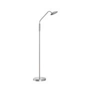 LED vloerlamp Tallri, nikkelkleurig, hoogte 135 cm, CCT