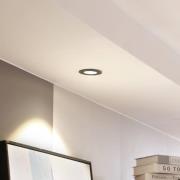 Arcchio LED downlight Lirin, zwart, 3.000K