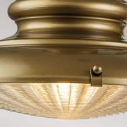 Buitenwandlamp Redding Station M, messingkleurig, Ø 30,5 cm