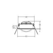 BRUMBERG BB03 Spot ronde dimbare RC aansluitdoos, 3-delig structuur wi...