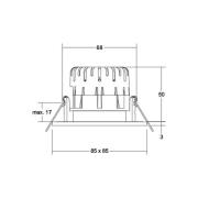 BRUMBERG Spot BB21 IP65 dimbare aansluitdoos zwart mat