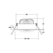 BRUMBERG BB38 RC driver rond met aansluitdoos structuur wit