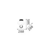 Ideal Lux LED plafondlamp Lumiere-2, opaal/grijs glas, zwart