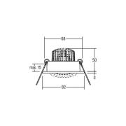 BRUMBERG LED inbouwspot Tirrel-R, aan/uit, chroom