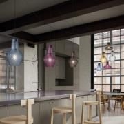 Hanglamp Romeo 130 cm, transparant glas