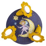 Plafondlamp Prinzessin Lillifee nachthemel 3-lamps