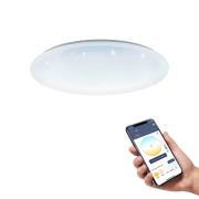 EGLO connect plafondlamp Totari-Z, Ø56cm, 32W, kristaleffect