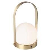 Audo Carrie LED sfeerlamp, oplaadbaar, messing
