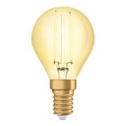 OSRAM LED druppels E14 4W Vintage Classic P goud