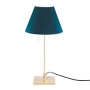 Luceplan Costanzina lamp messing petroleumblauw