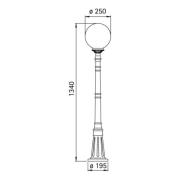 Decoratieve tuinpadverlichting SIL 161