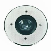 Grondspot Tomaso, aluminium, roestvrij staal, Ø 22 cm