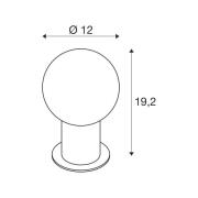 SLV Varyt tafellamp, messingkleurig, aluminium, hoogte 19,2 cm