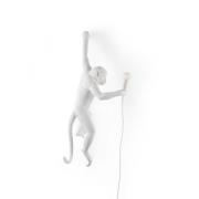 LED decoratie-wandlamp Monkey Lamp, wit, links