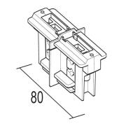 Ivela langsverbinder 3-fasen railsysteem LKM, wit