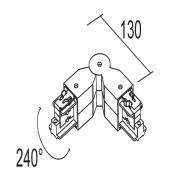 Ivela zwenkverbinding 3-fasensysteem LKM zilver