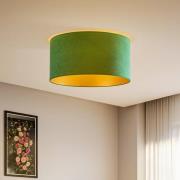 Plafondlamp Golden Roller Ø 60 cm donkergroen/goud