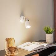 Plafondspot Reno, 1-lamp, wit/chroom