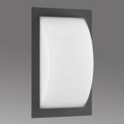 Ivett buitenwandlamp, grafiet, E27, glas