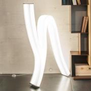 Molto Luce Lash Object LED vloerlamp wit chroom