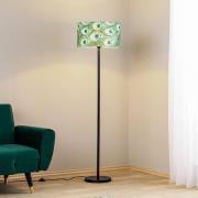 Vloerlamp Pfau, Ø 45 cm, groen