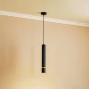 Hanglamp Rondo zwart/goud, 1-lamp