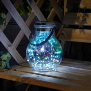LED-zonnelantaarn Firefly Opal, set van 2, IP44