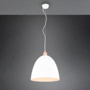 Hanglamp Jagger, 1-lamp, Ø 40 cm, wit