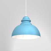 Hanglamp Corin van metaal, blauw