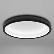 LED plafondlamp Reflexio, Ø 46cm, zwart