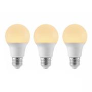 LED lamp E27 A60 4,9W 3.000K opaal 3 per set