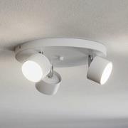Plafondspot Cloudy 3-lamps Rondell wit