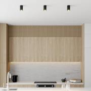 Downlight Eye S in cilindervorm, zwart