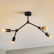 Plafondlamp Twig IV, verstelbaar, 4-lamps