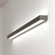 LED wandlamp Mera, breedte 120cm, zwart, 4000K