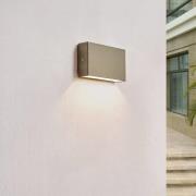 Arcchio LED buiten wandlamp Karline, 530 lm, roestvrij staal, IP65