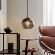 Hanglamp Hira, 1-lamp, zwart/grijs