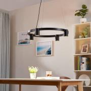 Arcchio hanglamp Brinja, zwart, Ø 64 cm, 4-lamps, GU10