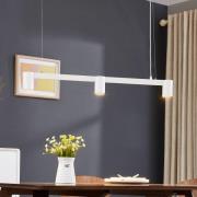 Arcchio hanglamp Brinja, wit, 90 cm lang, 3-lamps, GU10