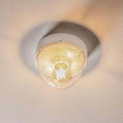 Plafondlamp Nook met heldere kap, wit