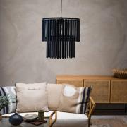 Hanglamp Viento, matzwart, Ø 43 cm, metaal